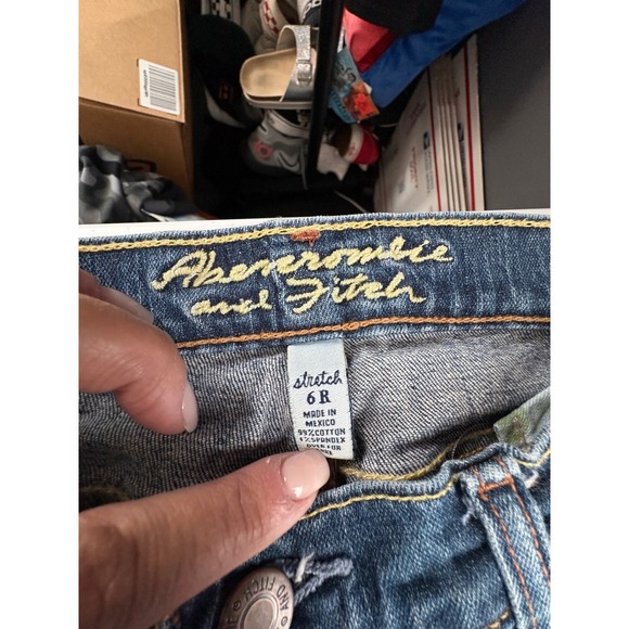 Abercrombie & Fitch Madison Jeans Stretch Bootcut Denim Blue Women's Size 6R - Picture 2 of 7